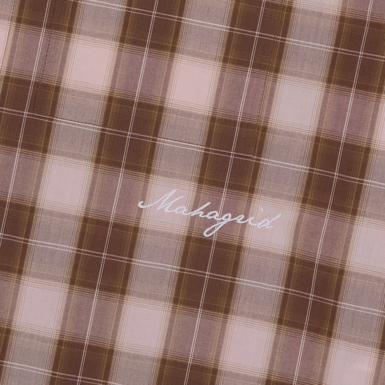 Mahagrid Ombre Check Half Shirt