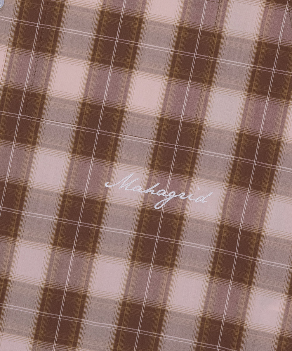 Mahagrid Ombre Check Half Shirt