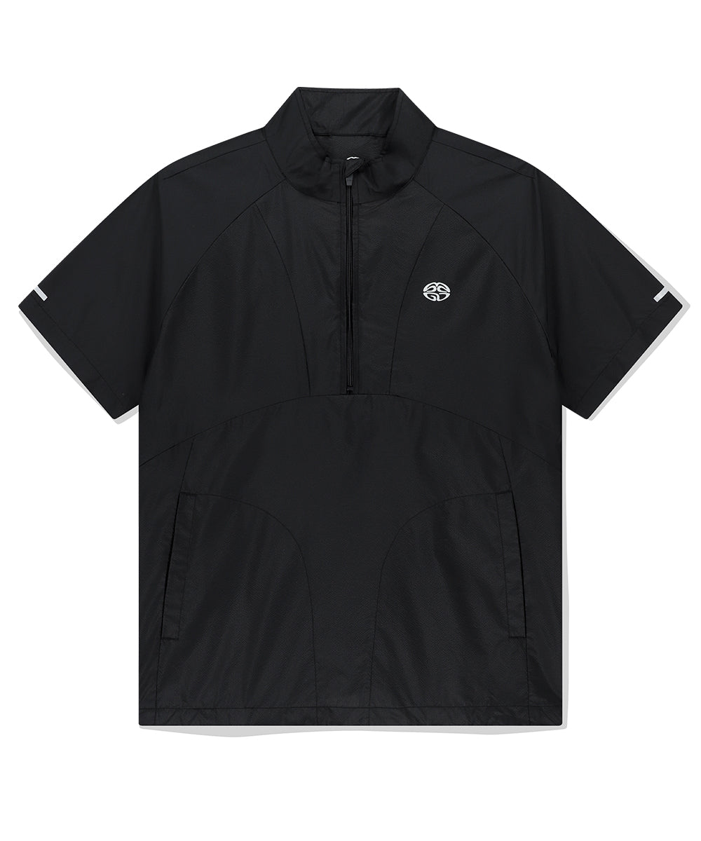 Mahagrid Half Zip Panel Windbreaker