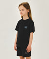 Marithé François Girbaud Kids Doodle Classic Logo Pocket Point Tee Black