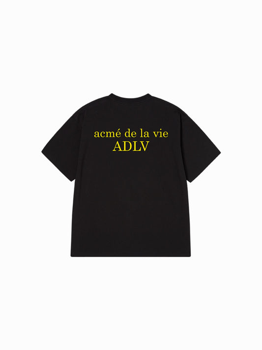 ADLV BASIC LOGO YELLOW FONT SHORT SLEEVE T-SHIRT