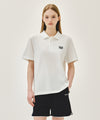 Marithé François Girbaud SMALL CLASSIC LOGO PK COLLAR TEE