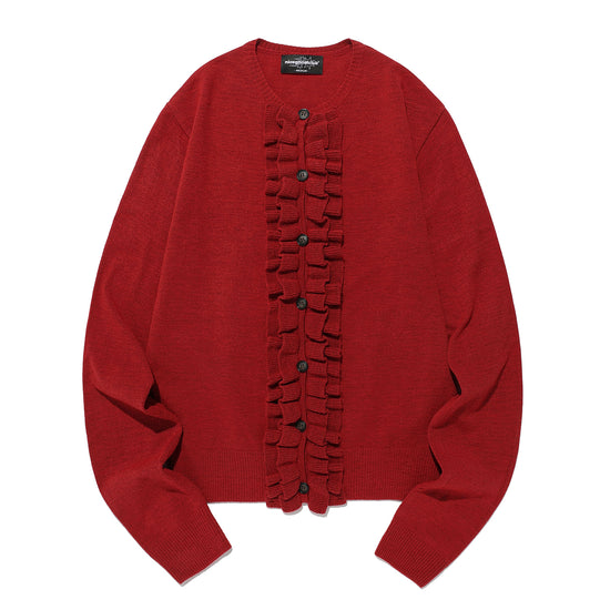 Nice Ghost Club Frill Knit Cardigan