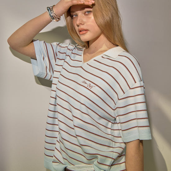 Bitter Cells Millie Stripe Collar Knit