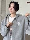 ADLV Basic Logo with Line Friends Zip-Up Hoodie