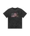 Mahagrid Washed Flag Tee Black