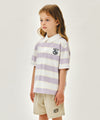 Marithé François Girbaud Kids Multi Stripe Collar Tee