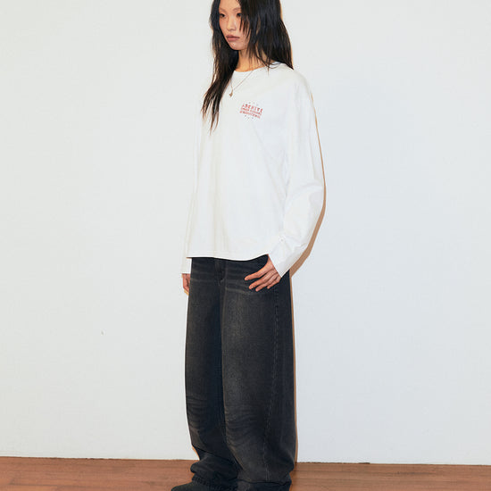 Mahagrid STAR ARCHIVE LONG SLEEVE TEE [WHITE]