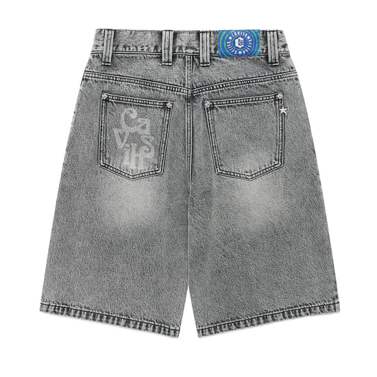 Cavish Overdyed Denim Shorts