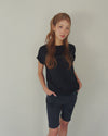 ADLV Woman Spangle Logo Short Sleeve T-Shirt