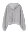 Bitter Cells Posy Fur Cardigan - Grey