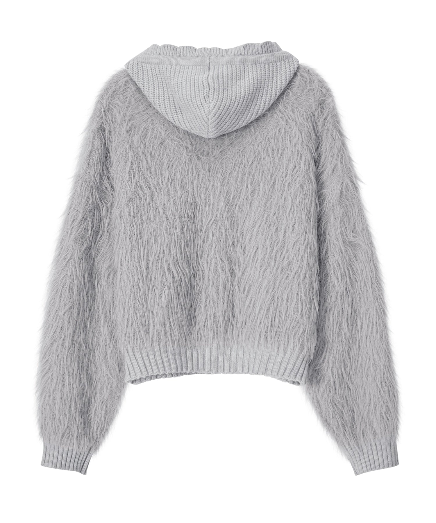 Bitter Cells Posy Fur Cardigan - Grey