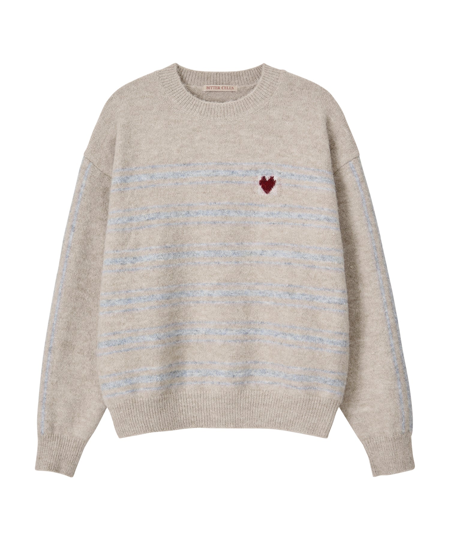 Bitter Cells 95 Vintage Stripe Knit - Beige