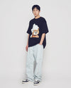 ADLV AC Bear Baby Face Bubble Short Sleeve T-Shirt