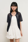 General Idea WOMAN Loose Fit Crochet Lace Half Cardigan