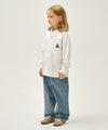 Marithé François Girbaud Kids Bear Printed Denim Pants