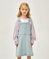 Marithé François Girbaud KIDS W A-LINE DENIM OVERALL SKIRT