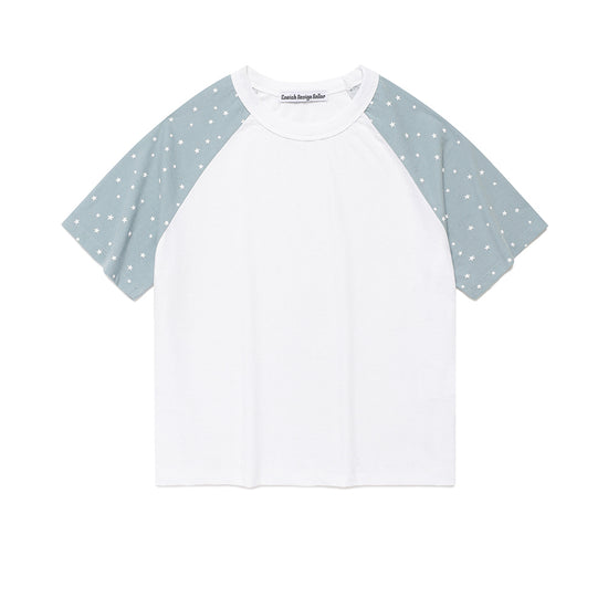 Cavish Cavish X LELBO Brown W Star Raglan Short Sleeve Tee