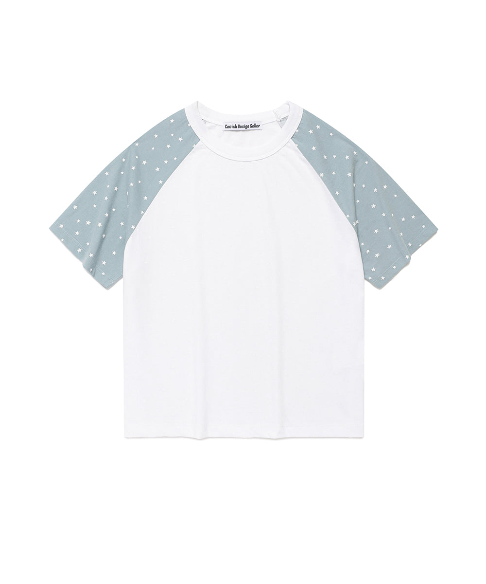 Cavish Cavish X LELBO Brown W Star Raglan Short Sleeve Tee