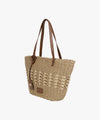 Marithé François Girbaud CLASSIC LOGO BASKET SHOULDER BAG beige