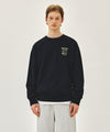 Marithé François Girbaud [REGEN] LEMON GRAPHIC OVERSIZED SWEATSHIRT navy