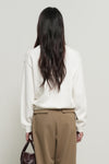 General Idea WOMAN Cotton Layered V-Neck Knit Pullover