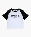 Marithé François Girbaud Women's Raglan Regular Logo Tee