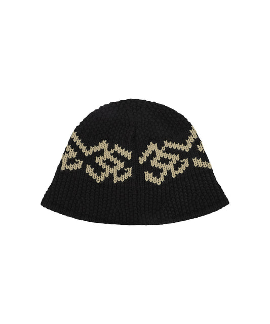 Mahagrid M Logo Knit Bucket Hat