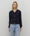 Marithé François Girbaud W SAILOR RIB KNIT CARDIGAN