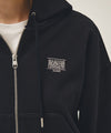 Marithé François Girbaud W BACK CLASSIC LOGO CROP HOODIE ZIPUP heather gray