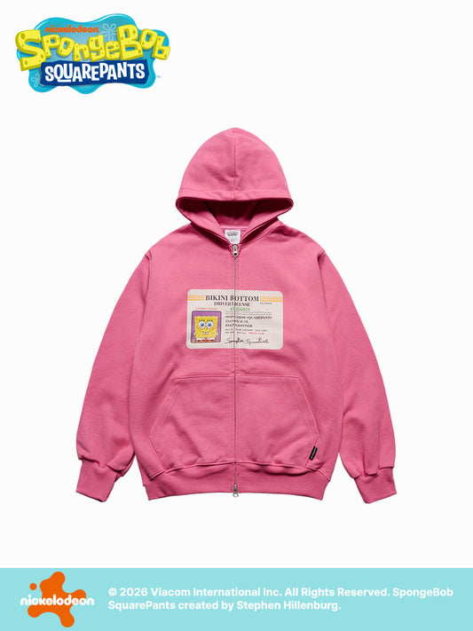 ADLV SpongeBob Driver License Hoodie Zip Up