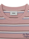 MLB Women's Sportive Stripe Crop T-Shirts