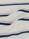 MLB Women's Varsity Stripe Crop Polo T-Shirts