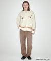 Mahagrid Hockey Knit Zip-Up Hoodie