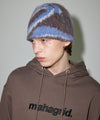 Mahagrid DESTROYED ECLIPSE HAIRY BEANIE [BROWN]