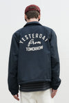 General Idea UNISEX Fleece Lined Coach Jacket [NAVY]