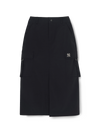 MLB Women's Vintage Washing Cotton Strap Cargo Long Skirt