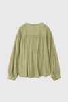General Idea WOMAN Summer Loose Fit Raglan Pintuck Blouse