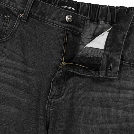 Mahagrid Wide Cargo Denim Pant