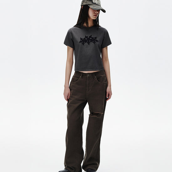 Mahagrid Cut Off Cross Star Tee