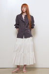 General Idea WOMAN Check Frill Blouse