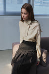 General Idea WOMAN Silky Scarf Blouse