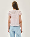 Marithé François Girbaud W PUFF SLEEVE LACE SHIRT