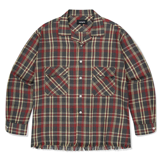Mahagrid Cut Off Flannel Check Shirt