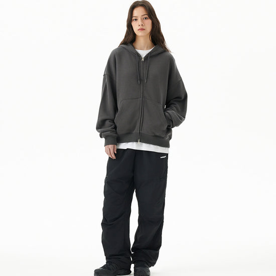 Mahagrid Pray Applique Zip Up Hoodie