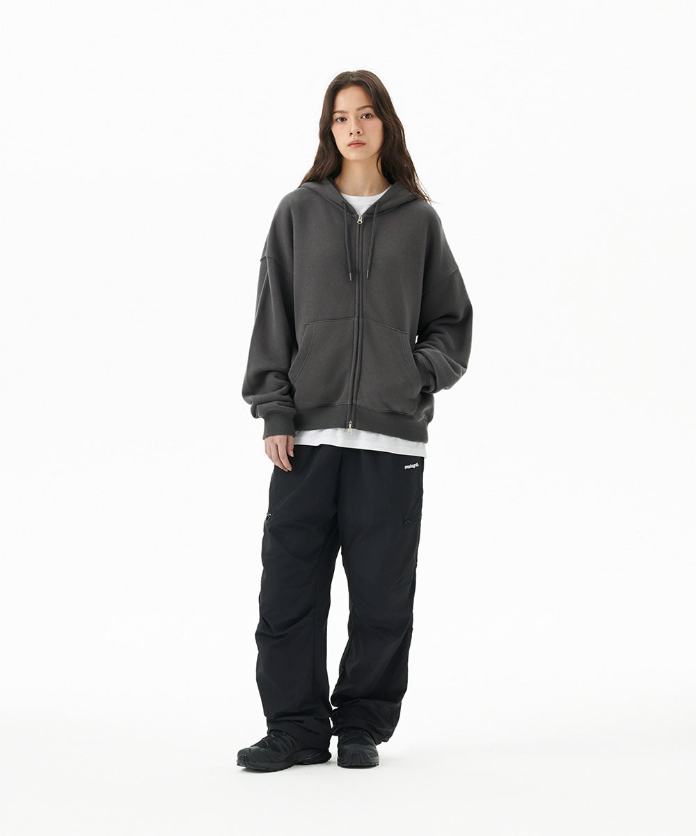 Mahagrid Pray Applique Zip Up Hoodie