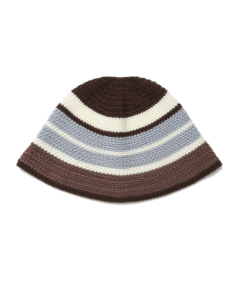 Cavish Striped Knit Bucket Hat