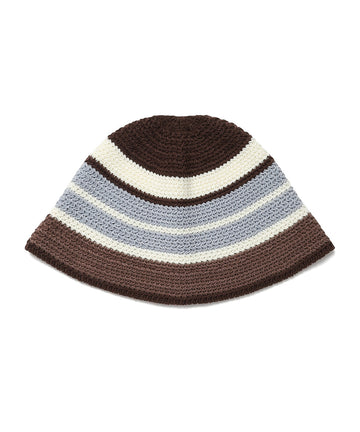Cavish Striped Knit Bucket Hat