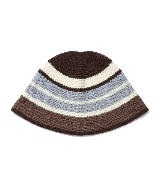 Cavish Striped Knit Bucket Hat
