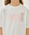 Marithé François Girbaud Kids Classic Ballet Logo Semi Crop Tee White